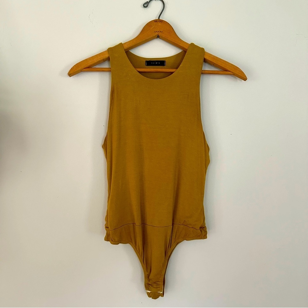 Olive Lime Green sleeveless body suit
